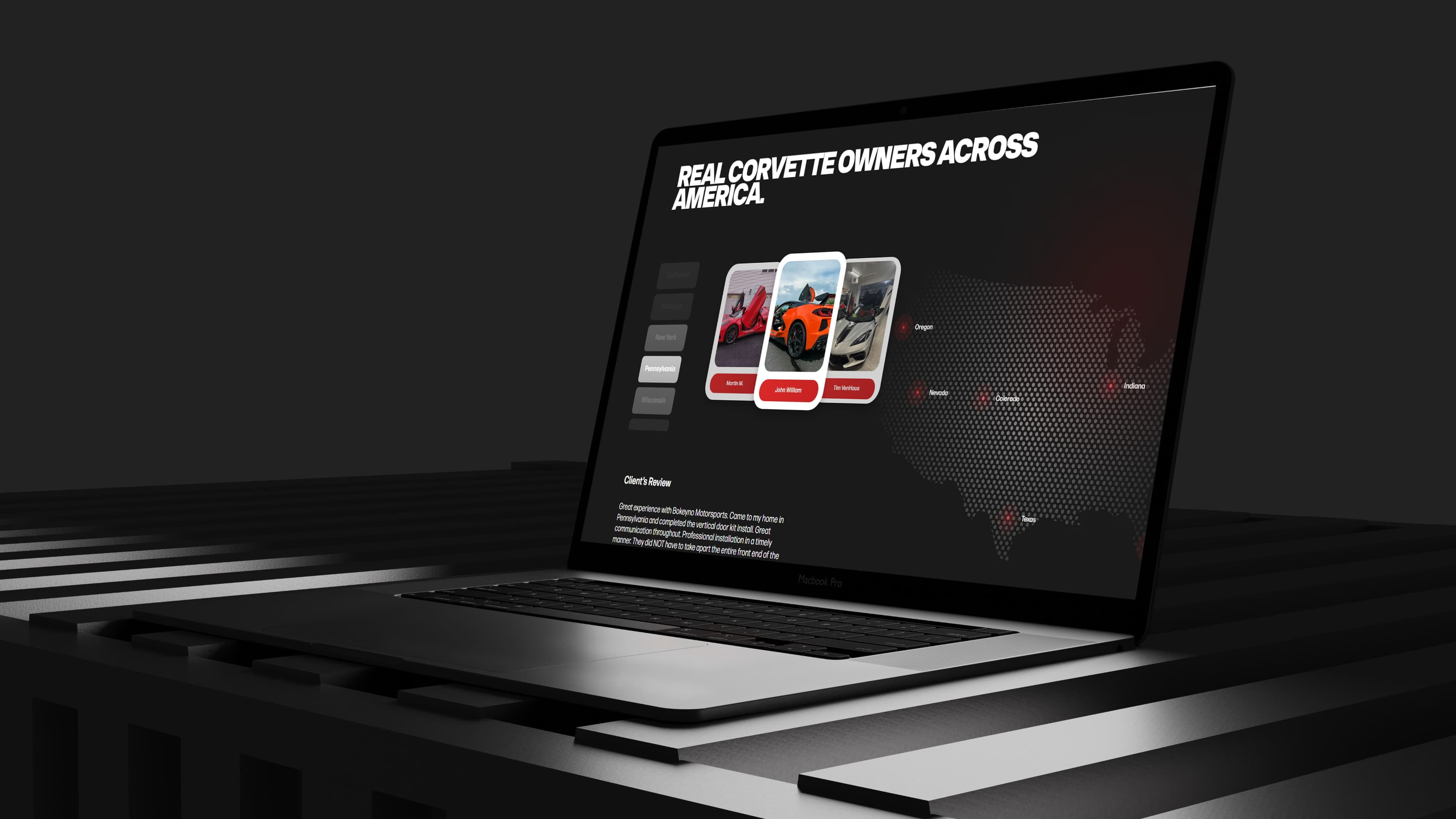 Bokeyno Motorsports case study screenshot