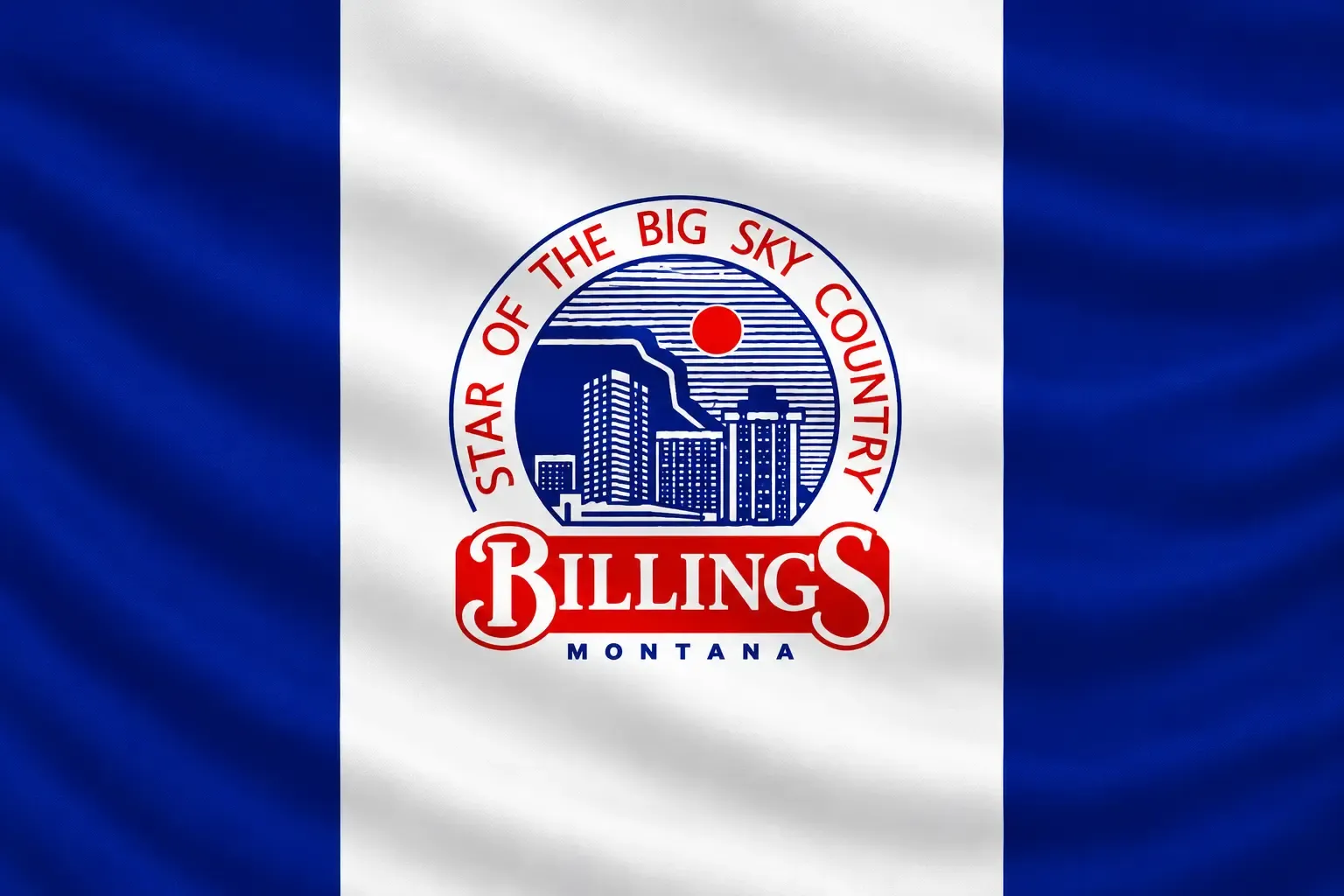 Flag Of Billings, Montana
