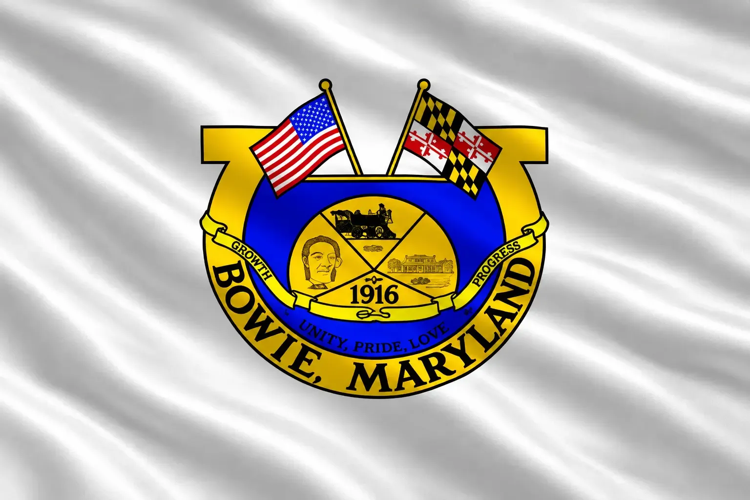 Flag Of Bowie, Maryland