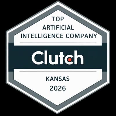 Clutch Top Artificial Intelligence Company Kansas 2026 badge